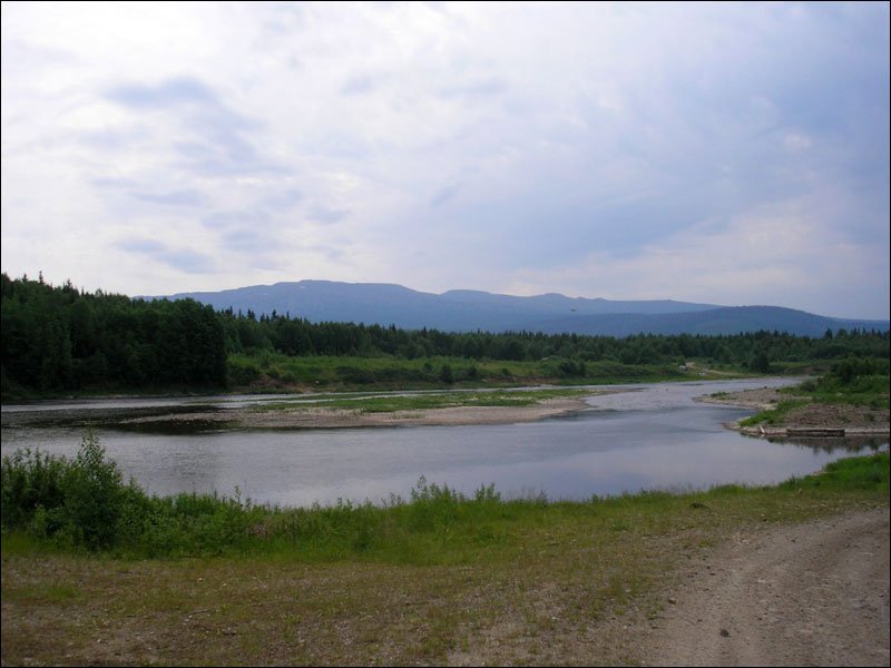Река Косьва, на горизонте Ослянка