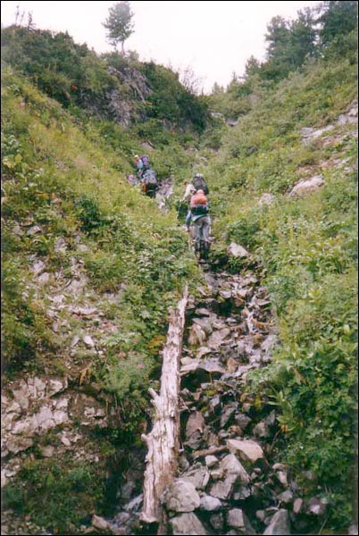 Отчёт о пеше-водном туристском путешествии пятой категории сложности по Восточным Саянам, совершенном с 23 июля по 22 августа 1999 года