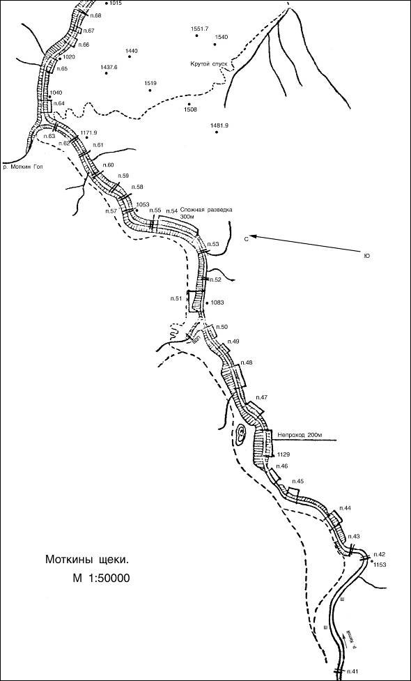 Карта реки катунь