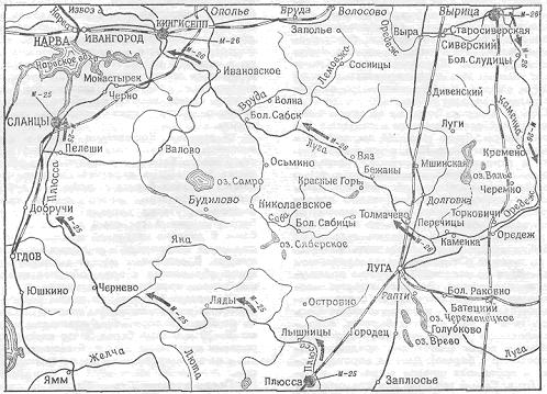 Карта реки луга