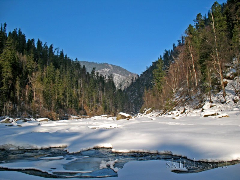 Нижняя часть течения реки Утулик