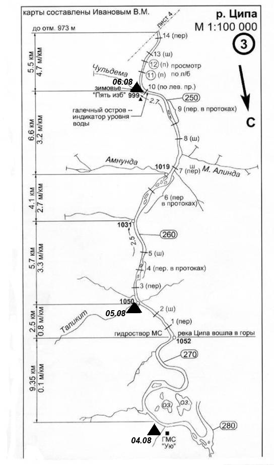 Отчет о водном походе четвертой категории сложности по рекам Ципа – Витим