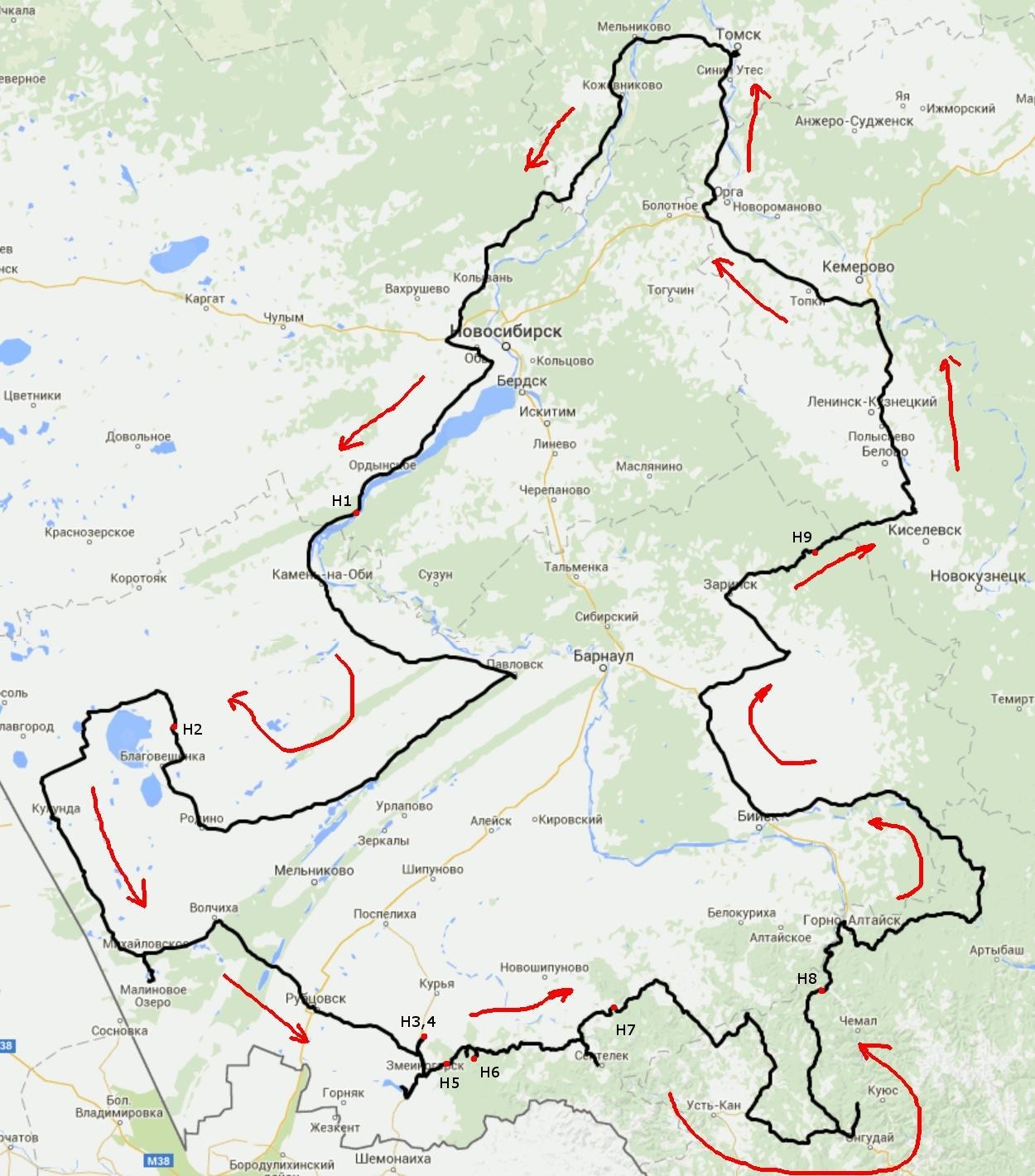 Отчет о прохождении автомобильного туристского спортивного маршрута 4 к.с. по Западной Cибири