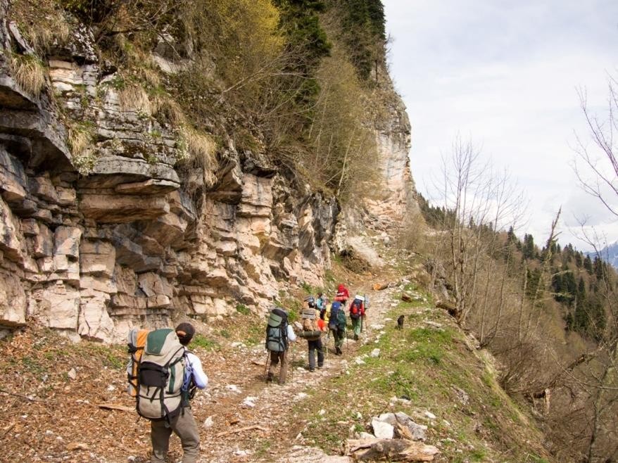 Отчет о пешеходном туристском походе 2 категории сложности по западному Кавказу в Абхазии в районе озера Рица